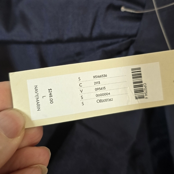 NWT BHLDN Anthropologie Livia Strapless Bow Tent Mini Dress in Navy Blue… - Picture 9 of 10